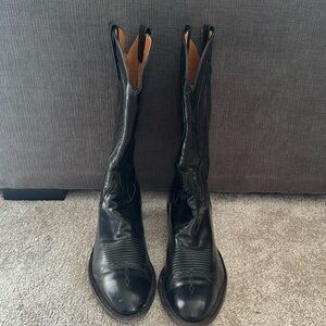 Lucchese Classic Handmade | Black Calf Leather | size 11D | good condition